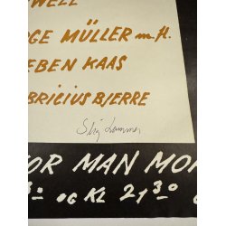 Original Vintage Plakat - A.B.C. Teatret, Indiskret 1963