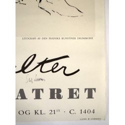 Original Vintage Plakat - Laser Og Pjalter P� Aveny Teatret 1959