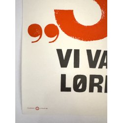 Orignal Vintage Plakat - Sextase A.B.C. Teatret, Parker 1963