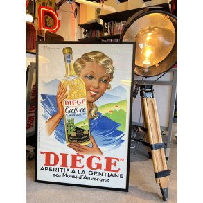 Original Plakat - Dige, Apritif  La Gentiane