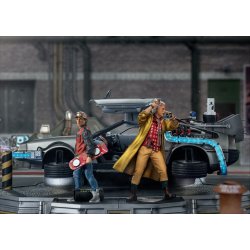 Back to the Future 2: Deluxe DeLorean Full Set 1:10 Scale Statue