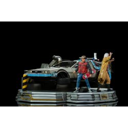 Back to the Future 2: Deluxe DeLorean Full Set 1:10 Scale Statue