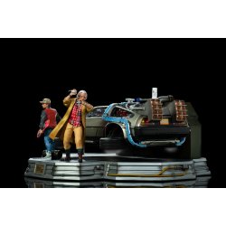 Back to the Future 2: Deluxe DeLorean Full Set 1:10 Scale Statue