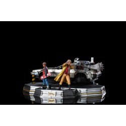 Back to the Future 2: Deluxe DeLorean Full Set 1:10 Scale Statue