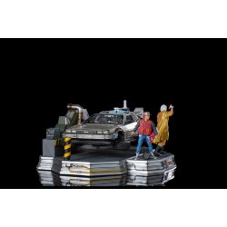 Back to the Future 2: Deluxe DeLorean Full Set 1:10 Scale Statue