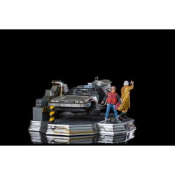 Back to the Future 2: Deluxe DeLorean Full Set 1:10 Scale Statue
