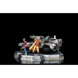Back to the Future 2: Deluxe DeLorean Full Set 1:10 Scale Statue