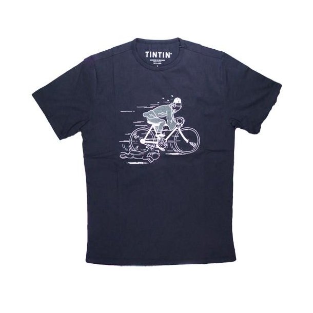 Tintin T-Shirt - Tintin P Cykel - Mrkebl