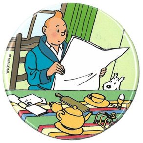 Tintin Magnet - Tintin lser avis