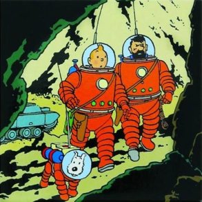 Tintin Magnet - Tintin, Terry & Haddock p mnen