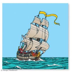 Tintin &amp; Enhjrningen - Lrredstryk