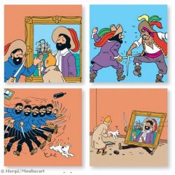 Tintin &amp; Enhjrningen - Lrredstryk