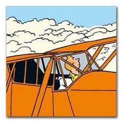 Tintin i orange flyver