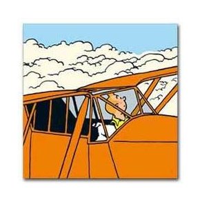 Tintin i orange flyver