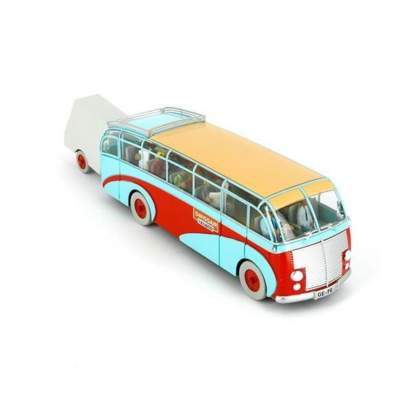 Model bil Swissair bus - Rd boks