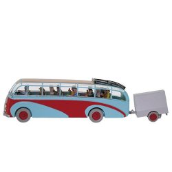 Model bil Swissair bus - Rd boks