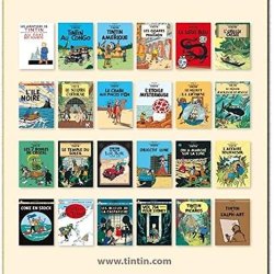 Tintin Postkort Bog - 24 stk Album Forsider