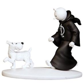Tintin statue s/h - Tintin i kutte