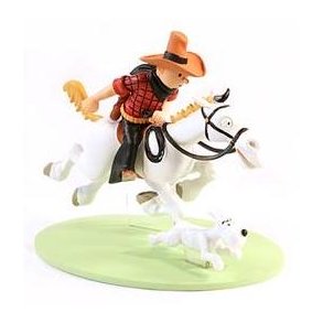 Tintin Figur - Tintin p hest