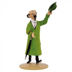 Tintin Figur - Tournesol Hilser Med Hat