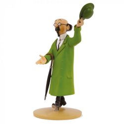 Tintin Figur - Tournesol Hilser Med Hat