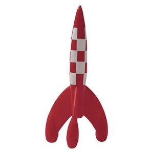 Tintin plastfigur - Raket 8 cm