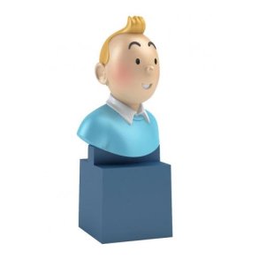 Tintin buste i plast - Tintin 7cm