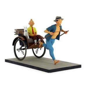 Tintin & Terry i rickshaw 