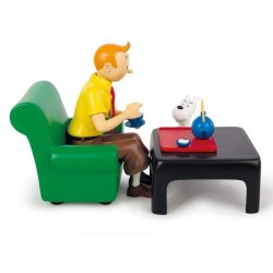 Tintin Figur - Tintin &amp; Terry Drikker The