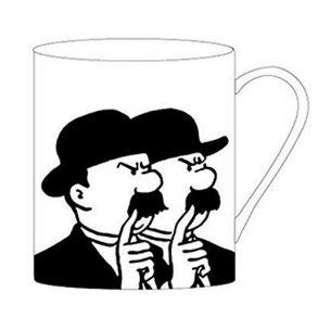 Tintin krus - Dupont & Dupond sort streg
