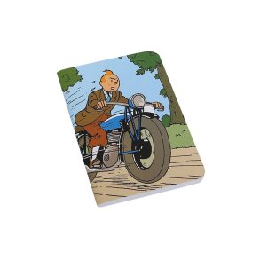 Tintin Notesbog - Tintin p motorcykel