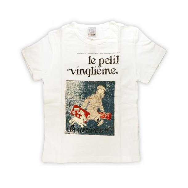 Tintin T-Shirt - Tintin og Terry Ankommer - Retro