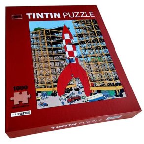 Tintin puslespil - Raket ved ramper 1000 brikker