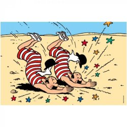 Tintin Puslespil - Dupont Og Dupond i rkenen, 60 Brikker