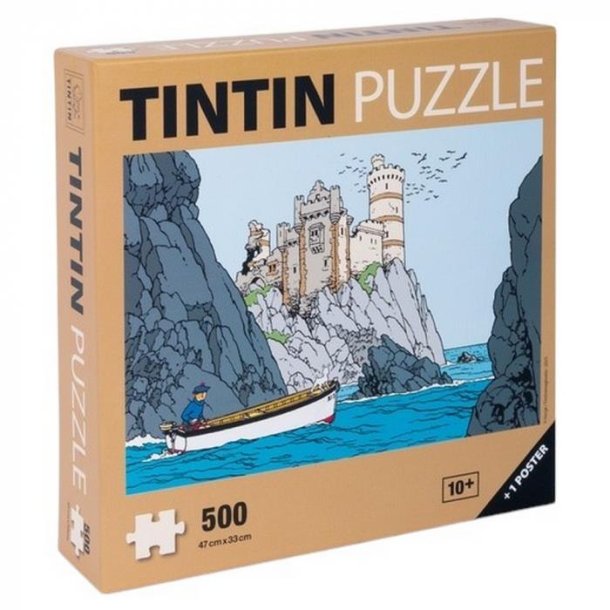Tintin Puslespil - Den Sorte Ø, 500 Brikker