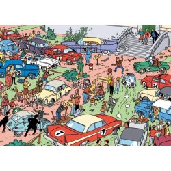Tintin Puslespil - Bjvermose Afholder Rally, 1000 Brikker