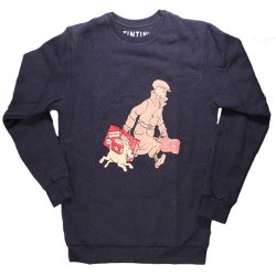 Tintin Sweatshirt - Tintin og Terry Ankommer