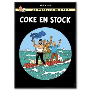 Indrammet Tintin Plakat - Koks I Lasten