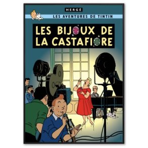 Indrammet Tintin Plakat - Castafiores Juveler