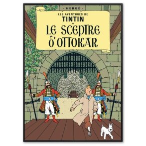 Indrammet Tintin Plakat - Ottokars Scepter