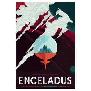 NASA Plakat - Enceladus