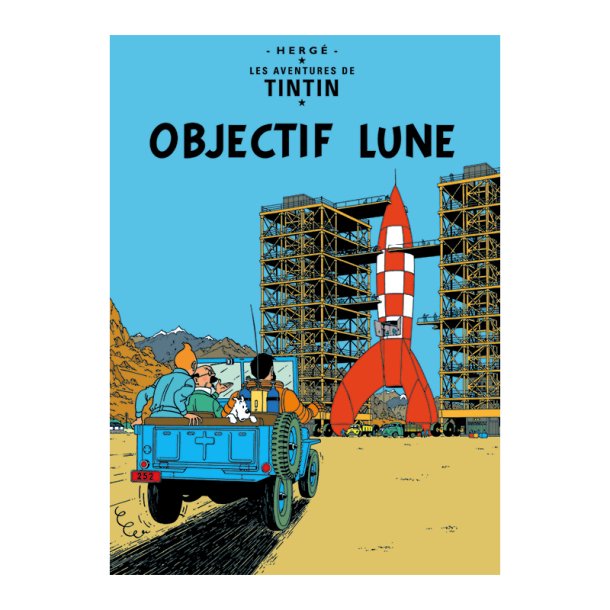 Tintin Postkort - Mission Til Mnen