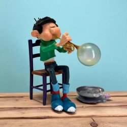 Vakse Viggo Figur - Sbeboble-Trompet Opfindelse