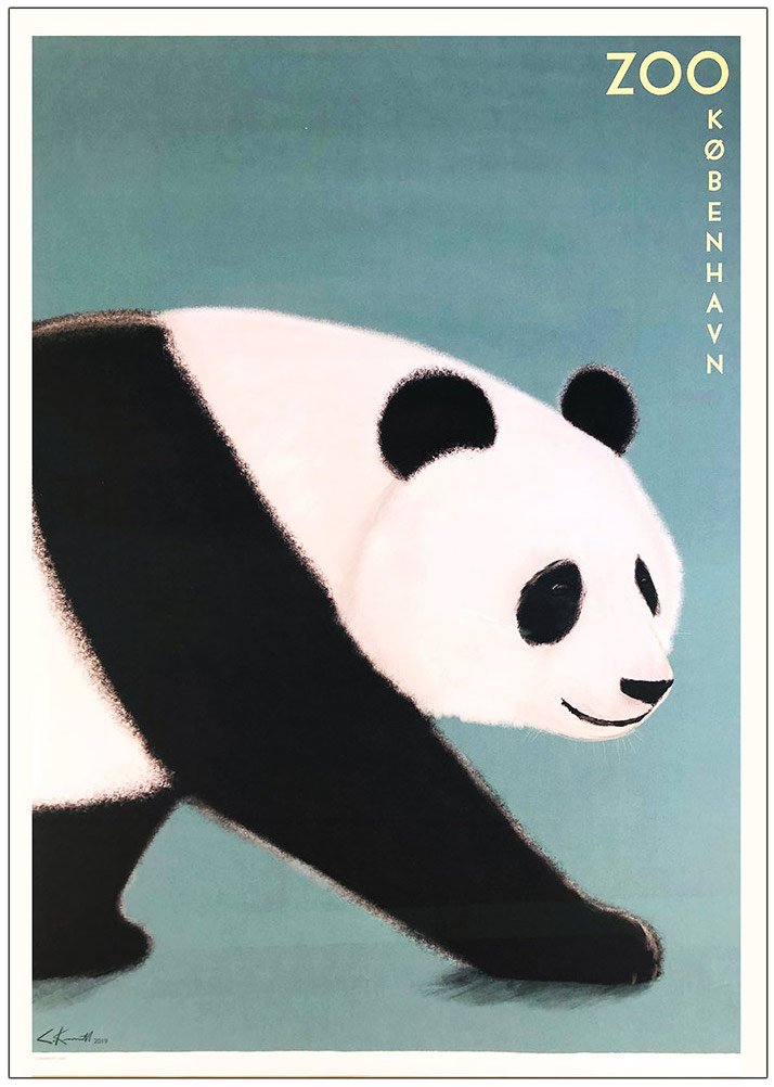 Panda plakat København Zoo -