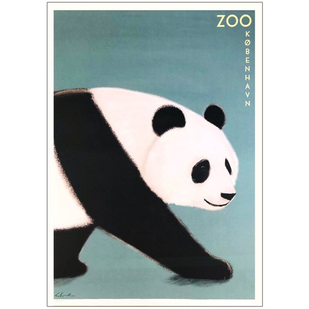 Zoologisk have Plakat - Panda