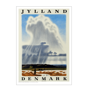 Retro Vintage Plakat - Jylland, Denmark, Aage Sikker Hansen