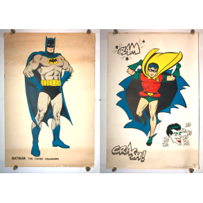 2 Originale Vintage Plakater - Batman & Robin 1966