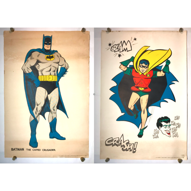 2 Originale Vintage Plakater - Batman &amp; Robin 1966