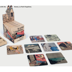 Tintin Bordsknere - Le Petit Vingtieme Motiver - 8 stk