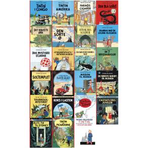 Pakketilbud - 23 Tintin Album(Sovjet) - Softcover
